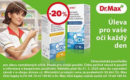 -20 % na Dr. Max oční kapky